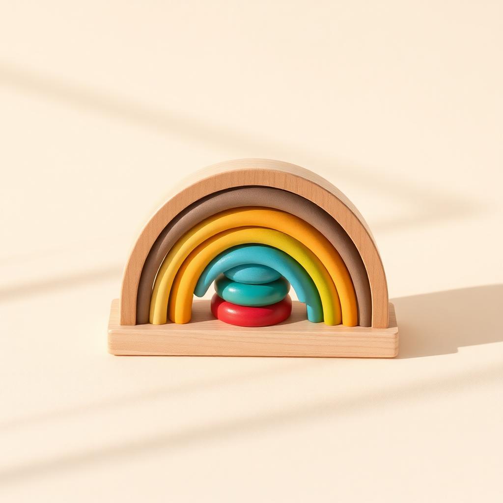 Wooden Rainbow Stacker